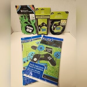 Bundle of 8 Gamer Happy Level Up Birthday Decorations Video Game Party
